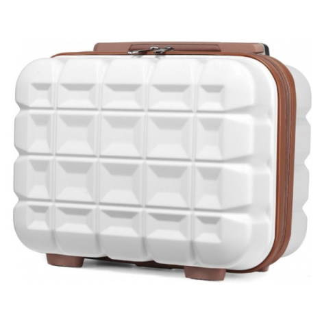 KONO malý toaletní kufřík na zavazadlo - 10L - bílá - ABS