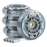 SFR - Light Up Inline Wheels - 64, 70, 72 mm - Silver Průměr koleček: 72 mm