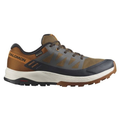 Salomon OUTRISE GTX Pánská turistická obuv, oranžová, velikost 44