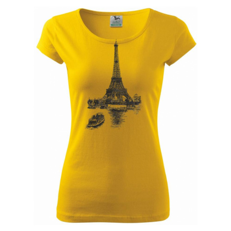 Eiffelovka s loďkou - Pure dámské triko | Modio.cz