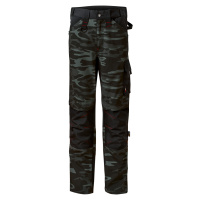 Rimeck Vertex Camo Pánské pracovní kalhoty W09 camouflage dark gray