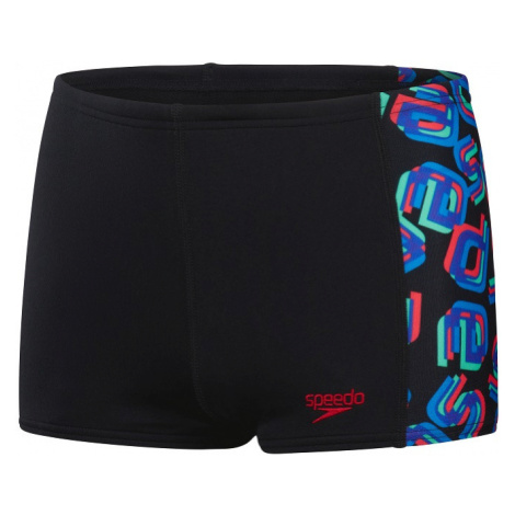 Pánské plavky speedo digi allover panel aquashort boy black/red/neon