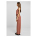 Ladies Long Sleevless Modal Jumpsuit - terracotta