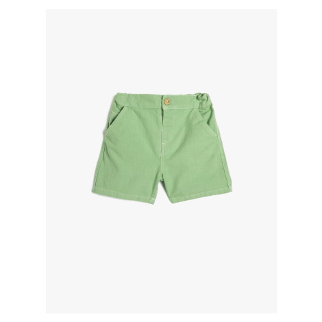 Koton The Shorts Waist Elasticated Basic. Cotton With Pocket.