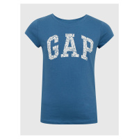 Modré holčičí tričko s logem GAP