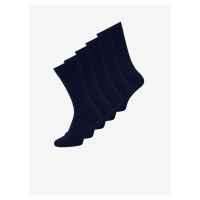 Sada pěti párů pánských ponožek v tmavě modré barvě Jack & Jones - Pánské