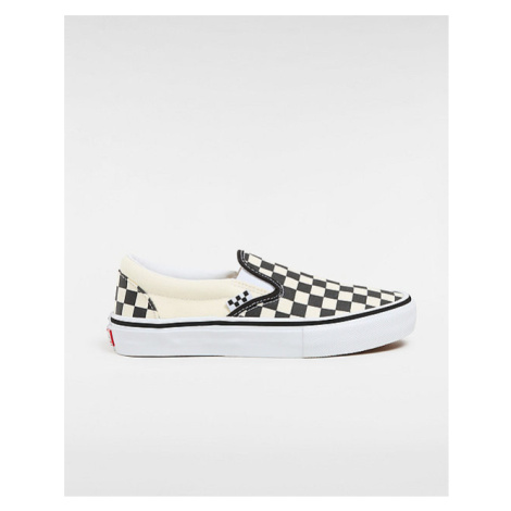 VANS Skate Checkerboard Slip-on Shoes Black/off White) Unisex White, Size