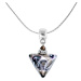 Lampglas Unikátní náhrdelník Cleopatra`s Dream Triangle s perlou Lampglas NTA13