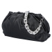Zajímavá dámská koženková kabelka Evita, černá