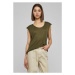 Ladies Shoulder Zip HiLo Tee