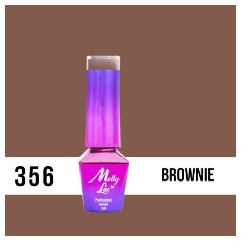 356. MOLLY LAC gél lak Choco dreams - Brownie 5ml