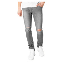 kalhoty pánské URBAN CLASSICS - Slim Fit Knee Cut Denim - TB1652