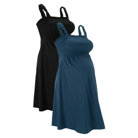 Těhotenské šaty z organické bavlny (2 ks v balení) Bonprix