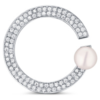 JwL Luxury Pearls Elegantní brož s pravou perlou JL0762