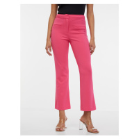 Růžové dámské zkrácené kalhoty ORSAY