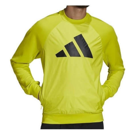 Adidas Sportswear Fabric Block Sweatshirt Žlutá