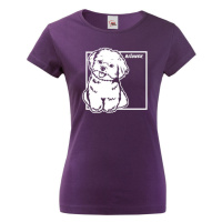 Dámské tričko pro milovníky zvířat - Bišonek