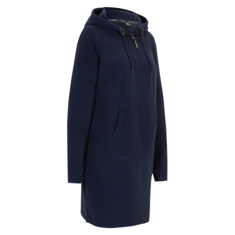 BONPRIX flísové mikinové šaty s kapucí Barva: Modrá, Mezinárodní