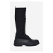 Kozačky Rains x Diemme Anatra Alto High Boot 2058 BLACK dámské, černá barva, na plochém podpatku