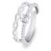 Brilio Silver Půvabný stříbrný prsten se zirkony RI090W 52 mm