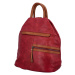 Dámský městský koženkový batůžek Manuel, červená