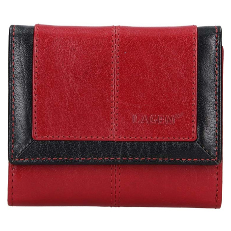 Dámská kožená peněženka Lagen Bianka - červená