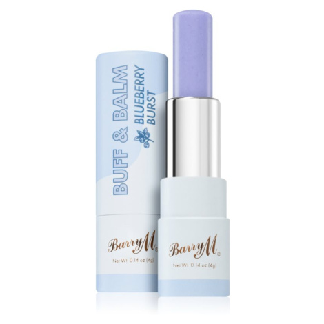 Barry M Buff & Balm vyhlazující balzám na rty pro objem odstín Blueberry Burst 4 ml