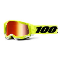 100% Brýle 100% RACECRAFT 2 Yellow - Mirror Red Lens