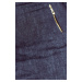 Dámské bavlněné šaty JEANS v designu džín se zipy tmavě modré - / - Numoco