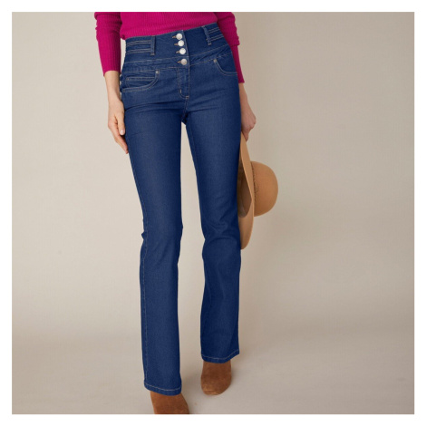 Bootcut džíny s vysokým pasem, vnitř. délka nohavic 75 cm Blancheporte