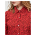 GAP Košile button-front print shirt Červená