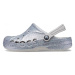 CROCS-Baya Glitter Clog T silver Stříbrná