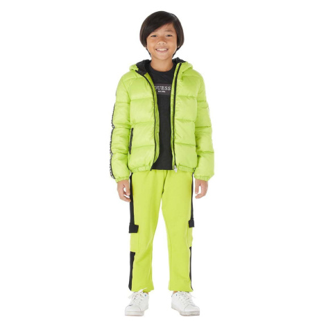 Dětská bunda Guess zelená barva