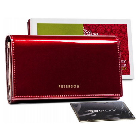 Kompaktní peněženka z vysoce kvalitní přírodní kůže Peterson