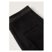 MANGO Kalhoty s puky černá
