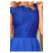 Dámské společenské šaty NUMOCO krajkové modré - / - Numoco