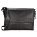 Micmacbags le mans kožená business taška 15,6" (34.5x19.4 cm) - černá