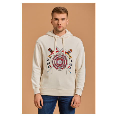 MIKINA GANT D1. RW SWEAT HOODIE bílá