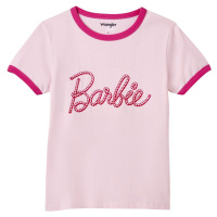Wrangler Slim tričko Barbie s lemy Dámské tričko růžová