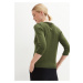 Bonprix BPC SELECTION svetr s prostřihem Barva: Zelená, Mezinárodní