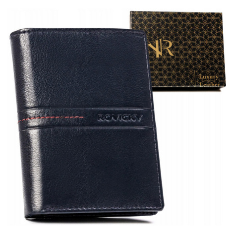 Pánská vertikální kožená peněženka Rovicky