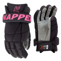 Dámské hokejbalové rukavice Knapper AK3 JR, Junior, černá-růžová, 12