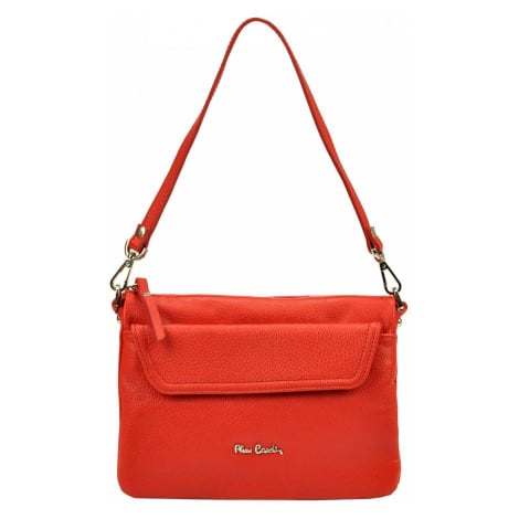 Luxusní kožená kabelka Pierre Cardin FRZ 1833 červená