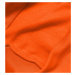 Oranžová dámská tepláková mikina se stahovacími lemy (W01-32)
