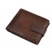 SEGALI Pánská kožená peněženka 23491 - hnědá