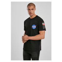 Tričko s logem NASA Insignia Flag černé