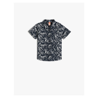 Koton Short Sleeve Shirt with Pocket Detailed Cotton Floral