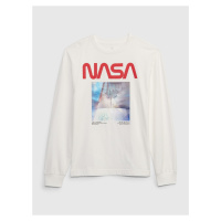 Bílé klučičí tričko GAP & NASA