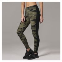 Urban Classics Ladies Camo Stripe Leggings woodcamo/blk