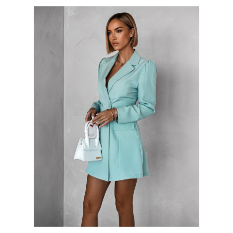 Světle zelené sakové mini šaty CAILEAN